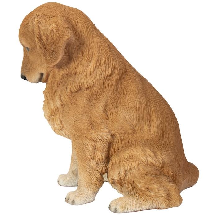 置物 犬 動物 下向く座りゴールデン・レトリバー 高さ19.5cm おしゃれ 大きい 玄関インテリア 庭 ガーデン かわいいオブジェ 北欧 リアル 大型 面白い |  | 03