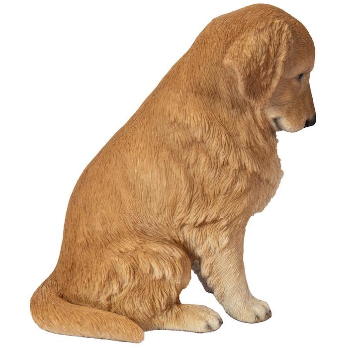 置物 犬 動物 下向く座りゴールデン・レトリバー 高さ19.5cm おしゃれ 大きい 玄関インテリア 庭 ガーデン かわいいオブジェ 北欧 リアル 大型 面白い |  | 05