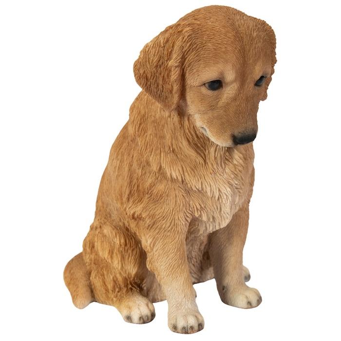 置物 犬 動物 下向く座りゴールデン・レトリバー 高さ19.5cm おしゃれ 大きい 玄関インテリア 庭 ガーデン かわいいオブジェ 北欧 リアル 大型 面白い |  | 06