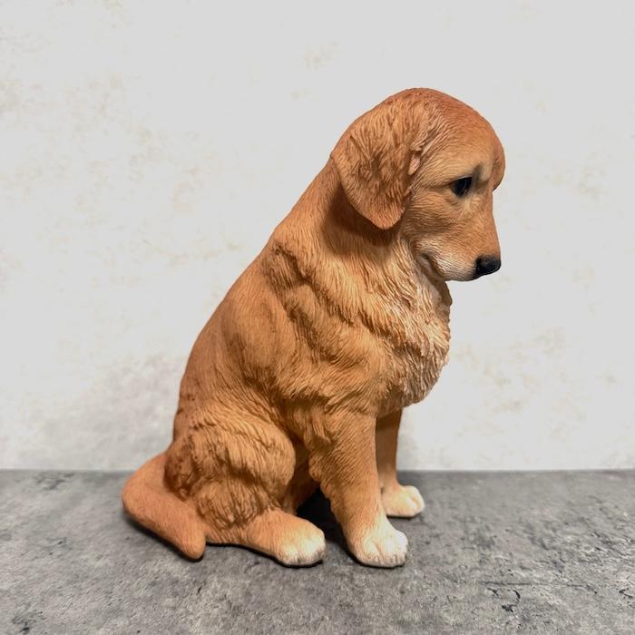 置物 犬 動物 下向く座りゴールデン・レトリバー 高さ19.5cm おしゃれ 大きい 玄関インテリア 庭 ガーデン かわいいオブジェ 北欧 リアル 大型 面白い |  | 07
