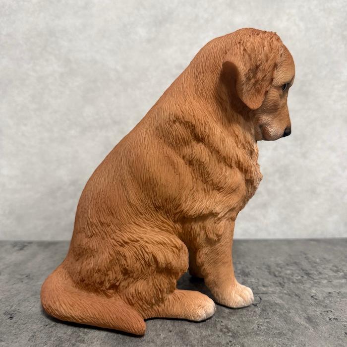 置物 犬 動物 下向く座りゴールデン・レトリバー 高さ19.5cm おしゃれ 大きい 玄関インテリア 庭 ガーデン かわいいオブジェ 北欧 リアル 大型 面白い |  | 09