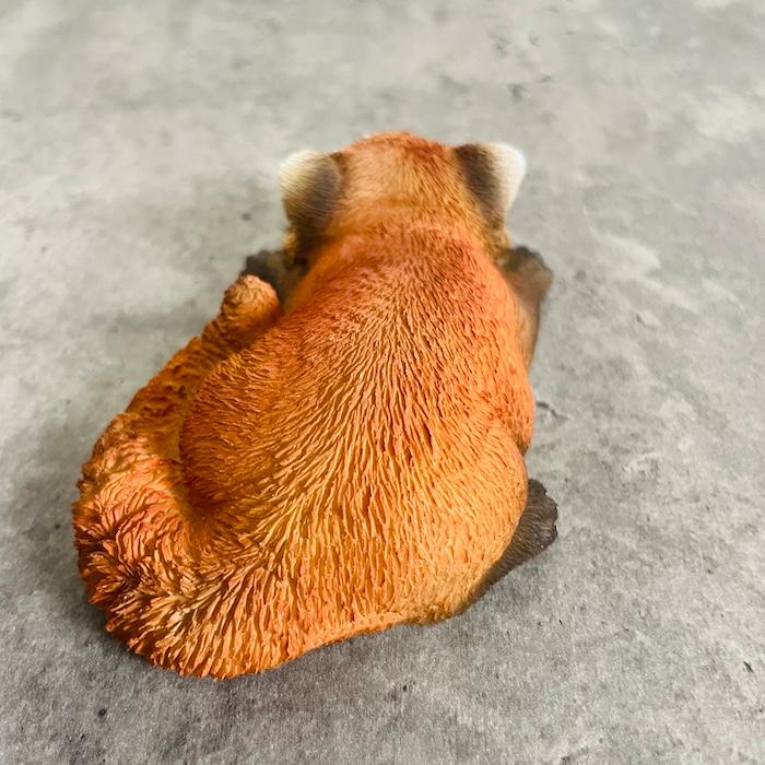 置物 かわいい 動物 玄関 レッサーパンダ カップフタ押さえ おしゃれ