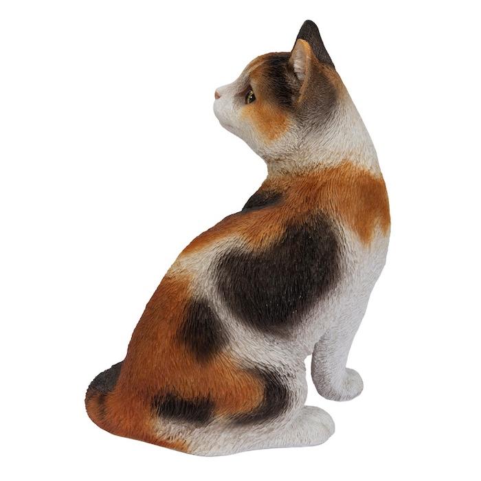 置物 猫 動物 かわいい 振り返る三毛猫 大 ネコ 高さ26.3cm woobia おしゃれ 大きい 玄関インテリア 庭 ガーデン オブジェ 北欧 リアル 大型 ウービア 面白い |  | 03