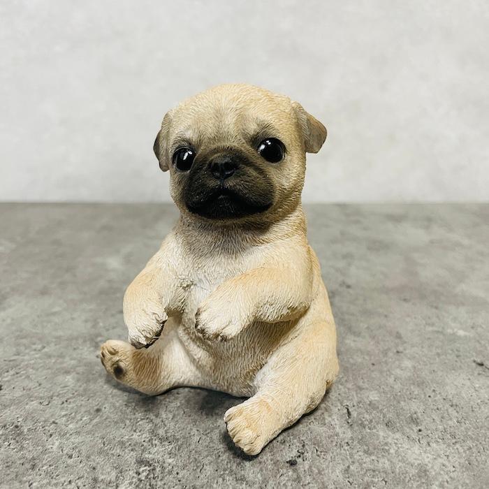 置物 犬 かわいい 動物 玄関 パグの歯ブラシ立て リアル インテリア ガーデンオーナメント woobia ウービア |  | 04