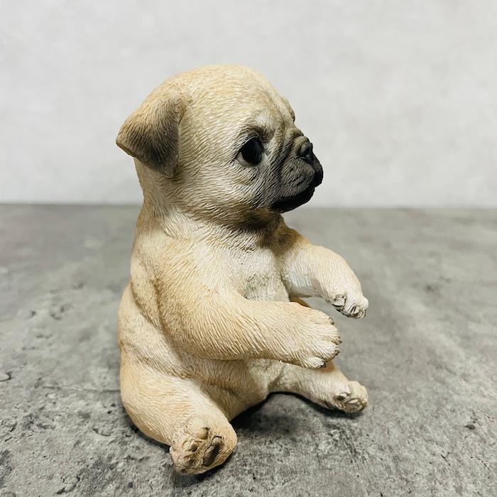 置物 犬 かわいい 動物 玄関 パグの歯ブラシ立て リアル インテリア ガーデンオーナメント woobia ウービア |  | 06