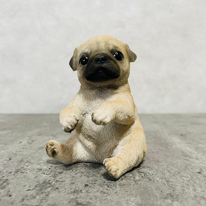 置物 犬 かわいい 動物 玄関 パグの歯ブラシ立て リアル インテリア ガーデンオーナメント woobia ウービア |  | 09