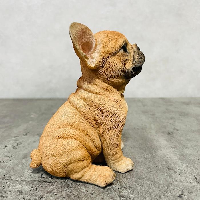 WOOBIA（ウービア） 置物 犬 かわいい 動物 玄関 頭を上げるフレンチ