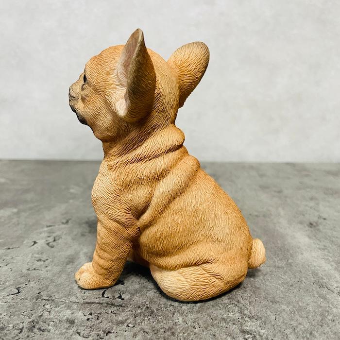 WOOBIA（ウービア） 置物 犬 かわいい 動物 玄関 頭を上げるフレンチ