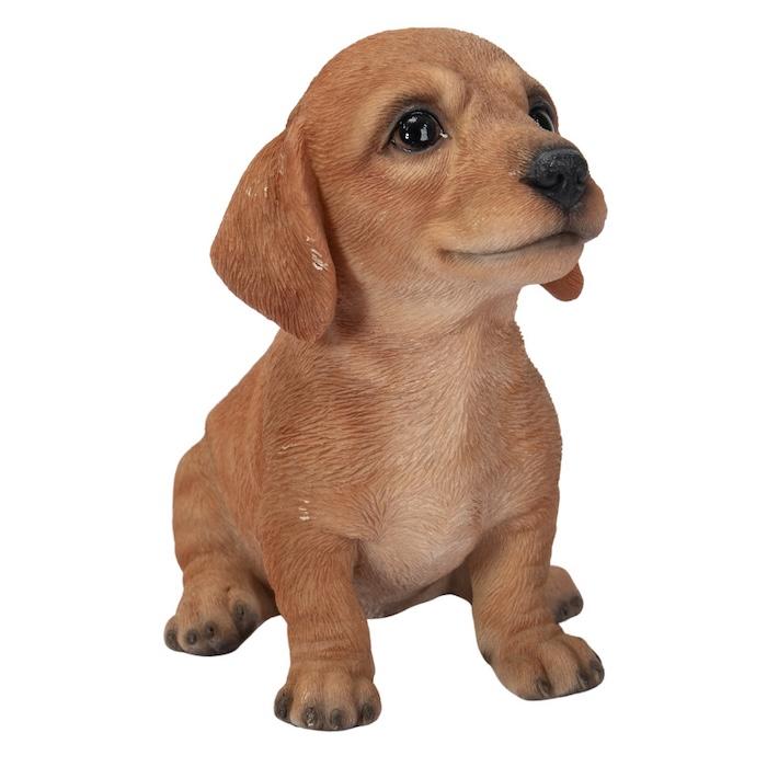置物 犬 動物 頭を上げるダックスフンド 高さ11cm woobia おしゃれ 大きい 玄関 インテリア ガーデン かわいい オブジェ ウービア |  | 06