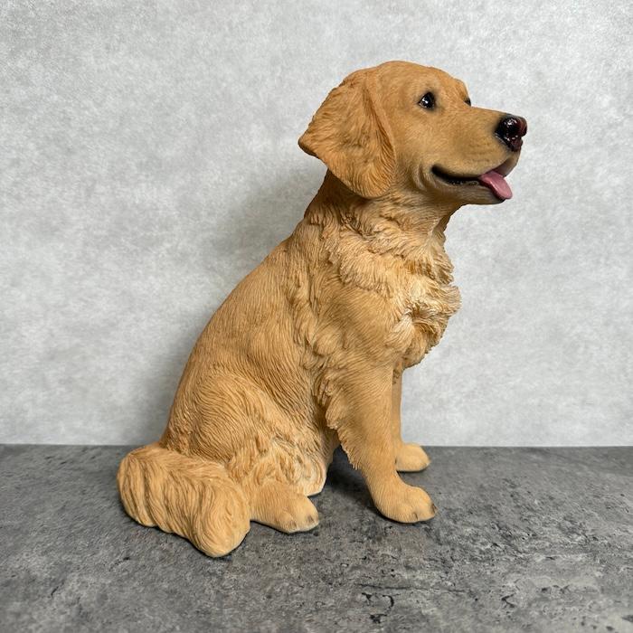 WOOBIA（ウービア） 犬 置物 小さい かわいい 高さ19.5cm お座り