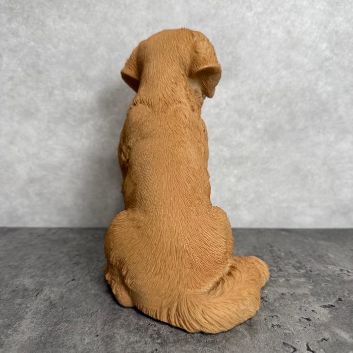 WOOBIA（ウービア） 犬 置物 小さい かわいい 高さ19.5cm お座り