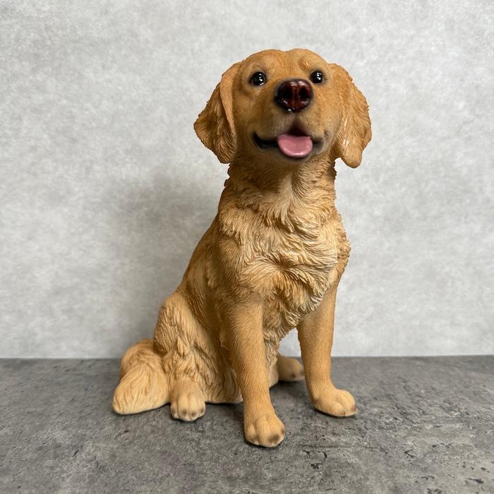手作り一点もの　犬　高さ約50㎝　天然木　森の工房　森のどうぶつ園　レトロ　アンティーク　ギフト　インテリア　ペット　置物　オブジェ ドッグクラウン アンティーク風 オブジェ 不思議の国のアリス 犬 王冠