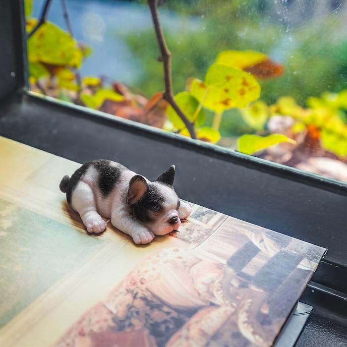 犬 置物 小さい かわいい 高さ2.5cm うつぶせ フレンチブルドッグ 動物 玄関 リアル インテリア woobia ウービア |  | 09