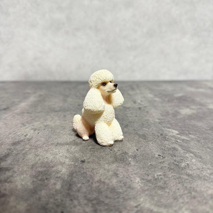 置物 犬 かわいい 動物 玄関 待てプードル 小さいオブジェ おしゃれ トイレ インテリア ガーデン woobia ウービア |  | 09