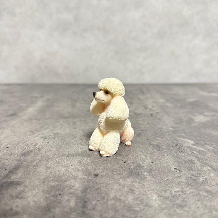 置物 犬 かわいい 動物 玄関 待てプードル 小さいオブジェ おしゃれ トイレ インテリア ガーデン woobia ウービア |  | 03