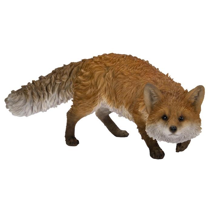 WOOBIA（ウービア） 置物 動きだすキツネ 小 横幅27.5cm かわいい
