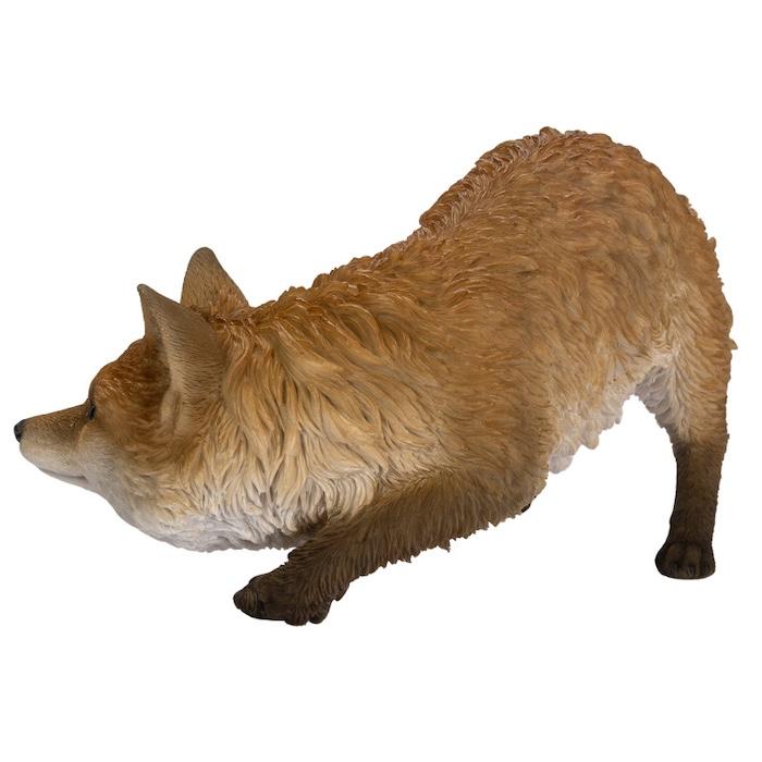WOOBIA（ウービア） 置物 動きだすキツネ 小 横幅27.5cm かわいい