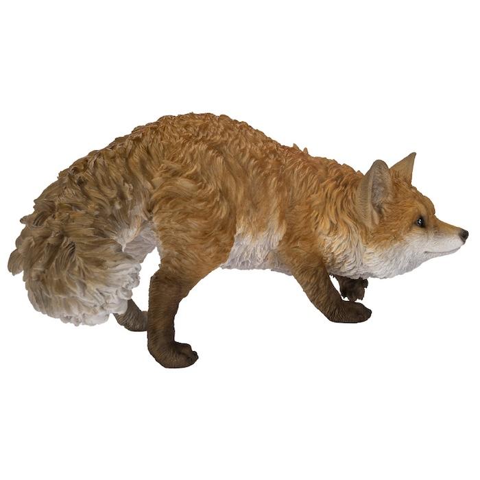 WOOBIA（ウービア） 置物 動きだすキツネ 小 横幅27.5cm かわいい