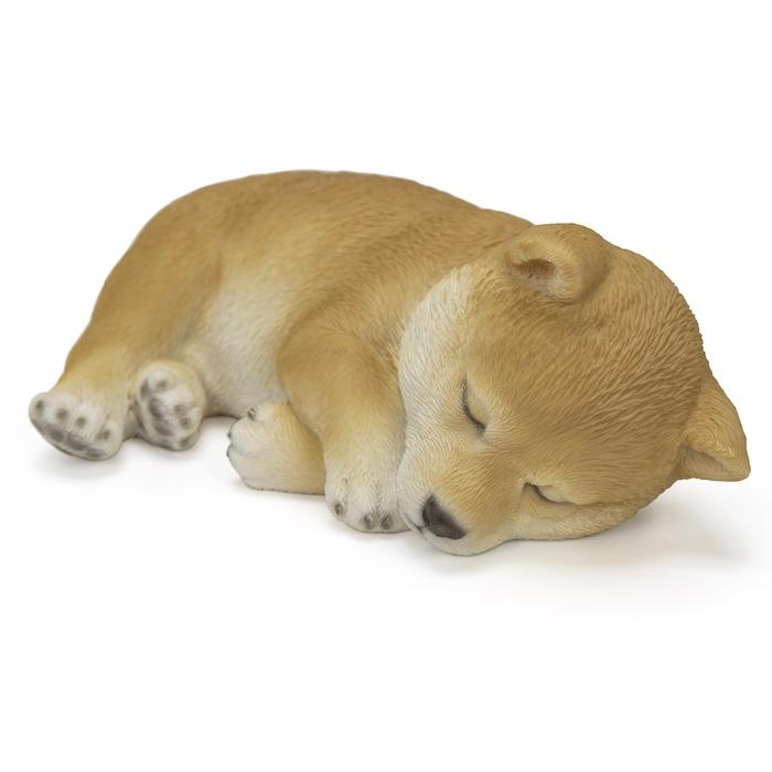 犬 置物 すやすや柴犬 横幅17.5cm WOOBIA リアル 可愛い おしゃれ オブジェ 卓上 インテリア 玄関 ギフト 動物 雑貨 癒し |  | 06