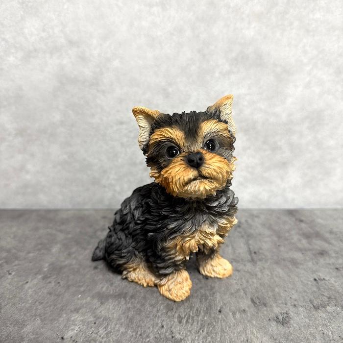 犬 置物 おしゃれ 頭を上げるヨークシャーテリア かわいい 動物 インテリア オブジェ ガーデンオーナメント woobia ウービア |  | 06