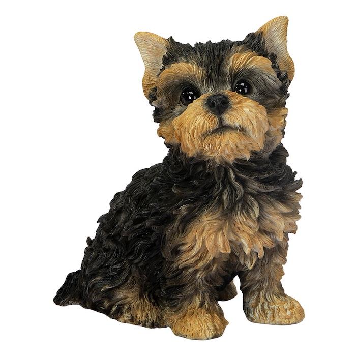 WOOBIA（ウービア） 犬 置物 おしゃれ 頭を上げるヨークシャーテリア