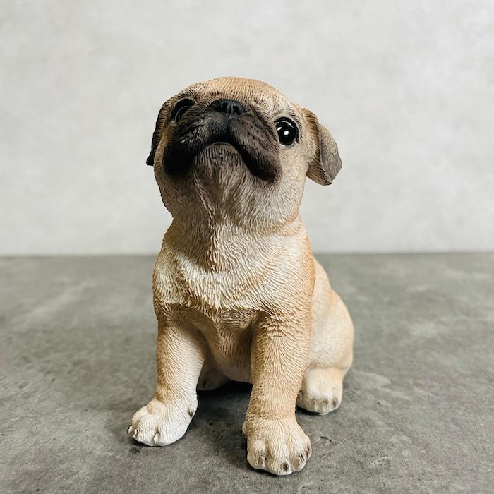 置物 犬 かわいい 動物 玄関 頭を上げる パグ トイレ おしゃれ