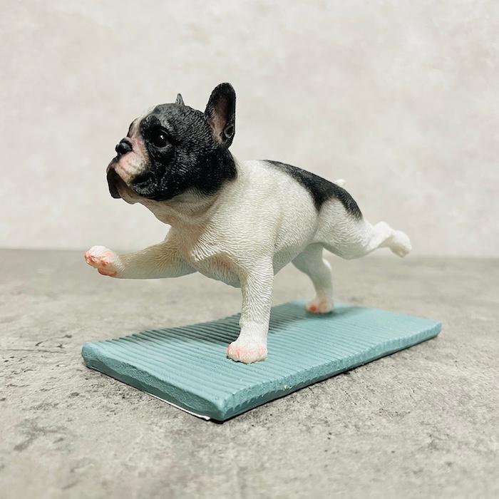 置物 犬 かわいい 動物 玄関 フレンチブルドッグ ヨガ歩行 リアル