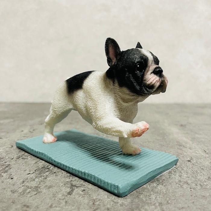 置物 犬 かわいい 動物 玄関 フレンチブルドッグ ヨガ歩行 リアル