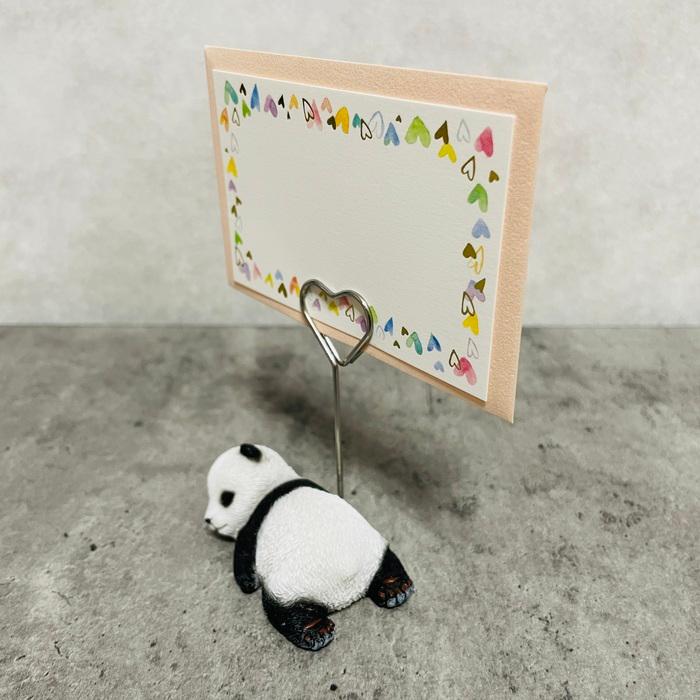 メモスタンド パンダ かわいいメモクリップ 置物 インテリア 卓上 メモホルダー カードクリップ  woobia ウービア |  | 03