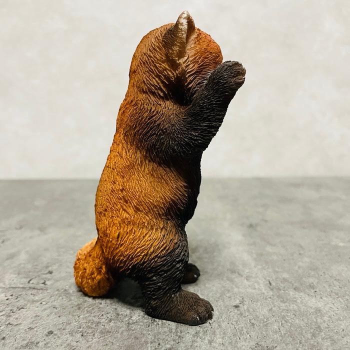 かわいい 置物 手をあげるレッサーパンダ 玄関 おしゃれ インテリア