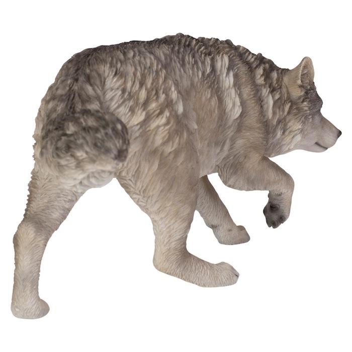 WOOBIA（ウービア） 置物 動物 歩くオオカミ 高さ16cm 狼 おしゃれ