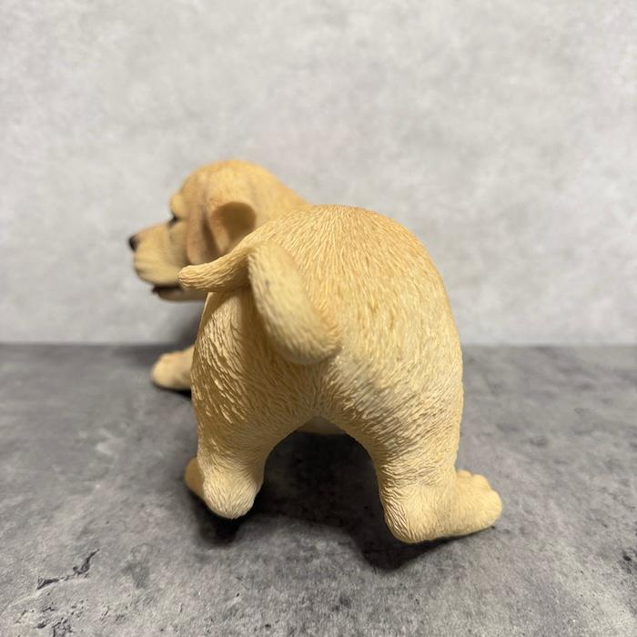 WOOBIA（ウービア） 置物 犬 じゃれるラブラドール 幅23.5cm woobia