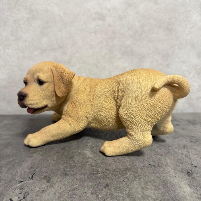 WOOBIA（ウービア） 置物 犬 じゃれるラブラドール 幅23.5cm woobia