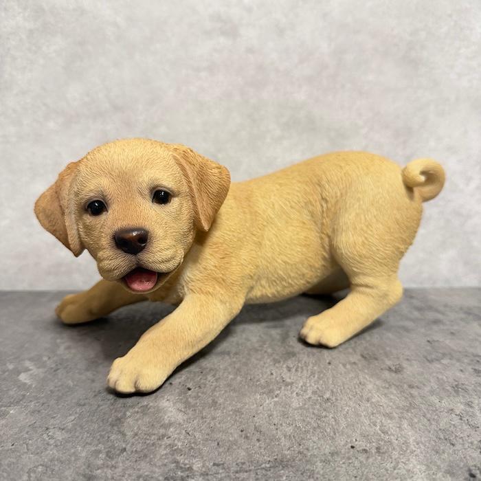 WOOBIA（ウービア） 置物 犬 じゃれるラブラドール 幅23.5cm woobia
