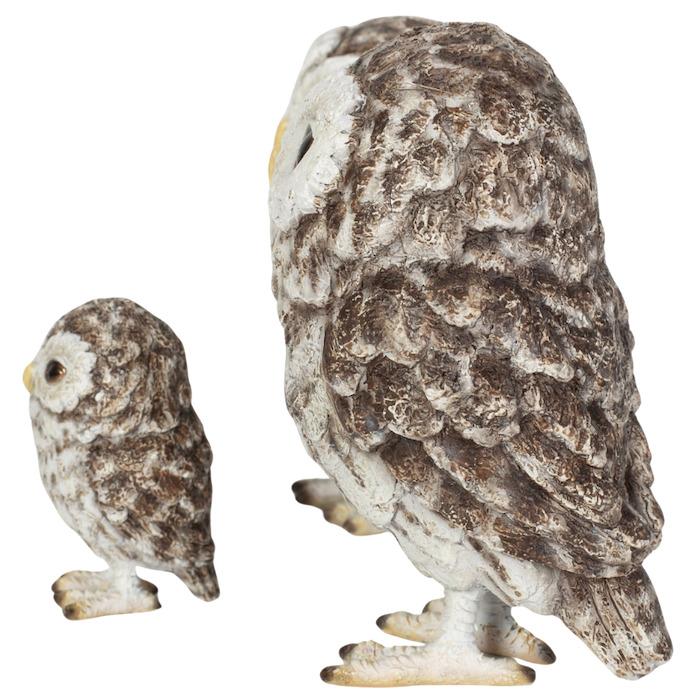 鳥 置物 オブジェ 北欧 動物 かわいい フクロウファミリー 高さ10cm woobia おしゃれ 玄関インテリア リアル 大型 ウービア |  | 03