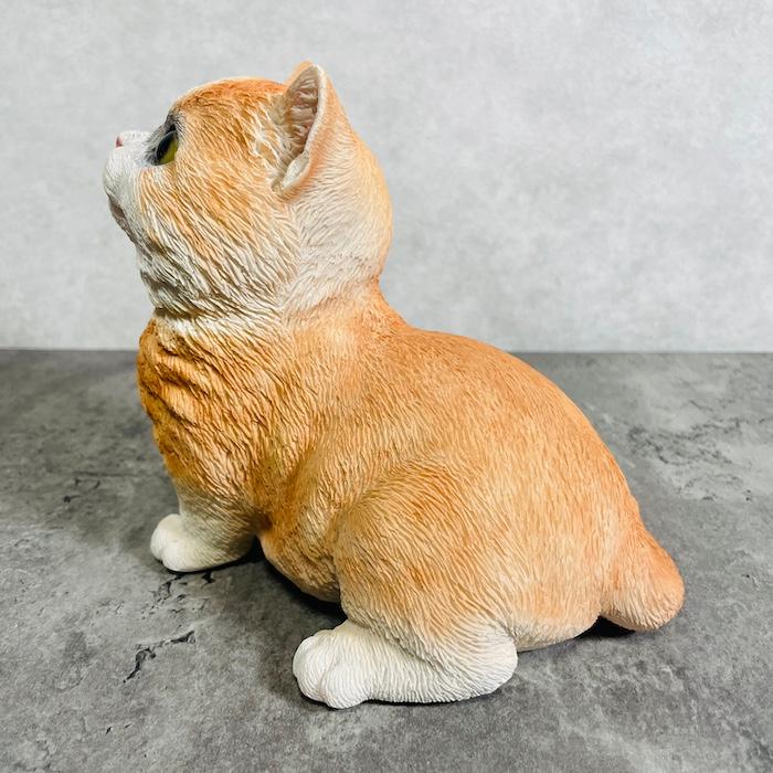 WOOBIA（ウービア） 置物 猫 かわいい 動物 玄関 お座り マンチカン