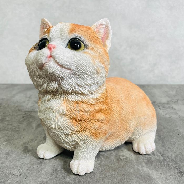 置物 猫 かわいい 動物 玄関 お座り マンチカン ねこ おしゃれ 贈り物