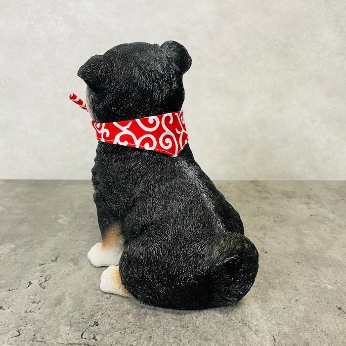 WOOBIA（ウービア） 置物 犬 かわいい 動物 玄関 おかえり豆黒柴犬 大