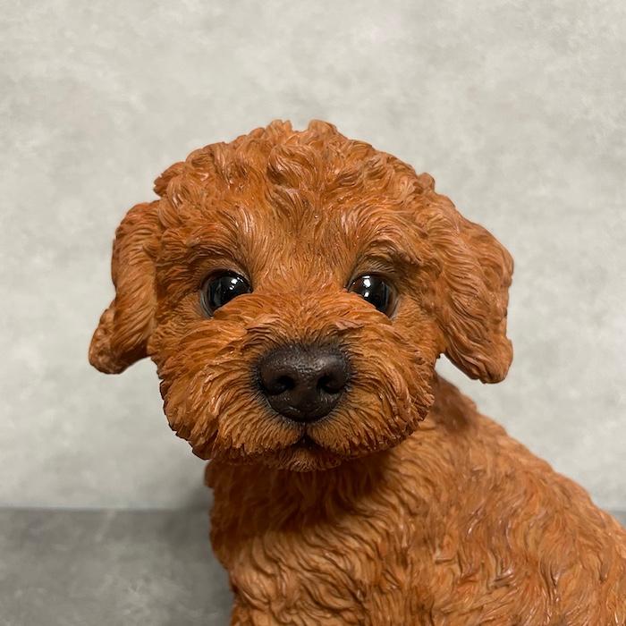 置物 犬 かわいい 動物 玄関 振り返るトイプードル 大 おしゃれ インテリア ガーデンオーナメント woobia ウービア |  | 01