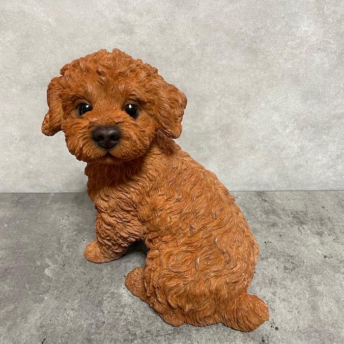 置物 犬 かわいい 動物 玄関 振り返るトイプードル 大 おしゃれ インテリア ガーデンオーナメント woobia ウービア |  | 02