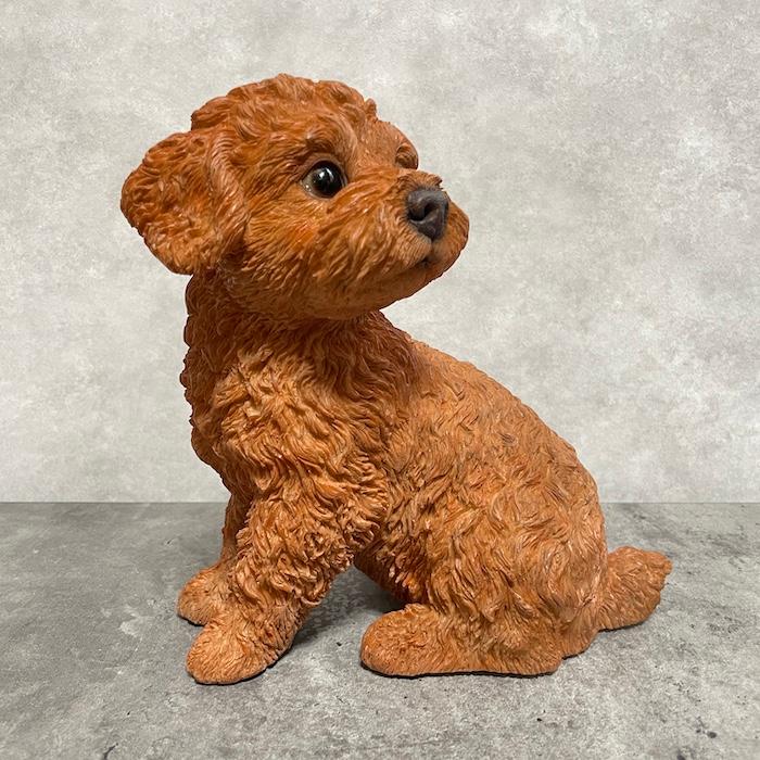置物 犬 かわいい 動物 玄関 振り返るトイプードル 大 おしゃれ インテリア ガーデンオーナメント woobia ウービア |  | 03