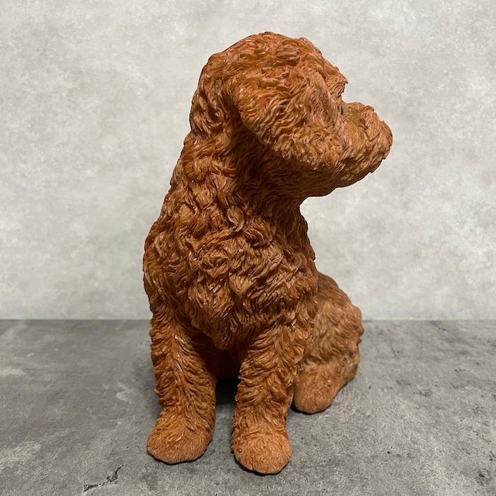 置物 犬 かわいい 動物 玄関 振り返るトイプードル 大 おしゃれ インテリア ガーデンオーナメント woobia ウービア |  | 04