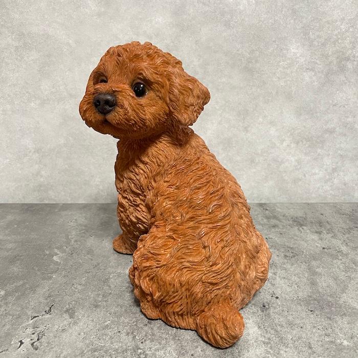 置物 犬 かわいい 動物 玄関 振り返るトイプードル 大 おしゃれ インテリア ガーデンオーナメント woobia ウービア |  | 07