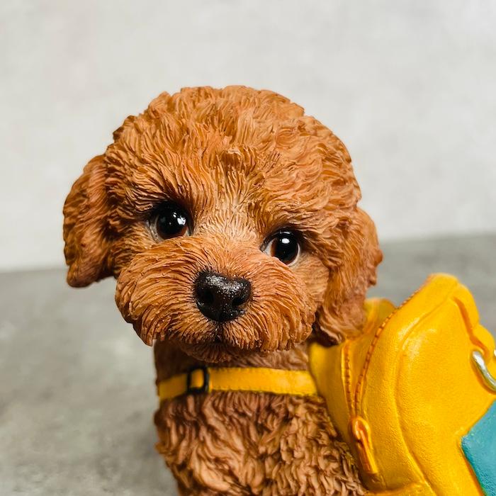 置物 犬 かわいい 動物 玄関 リュックを背負う トイプードル貯金箱 おしゃれ インテリア ガーデン woobia ウービア |  | 02