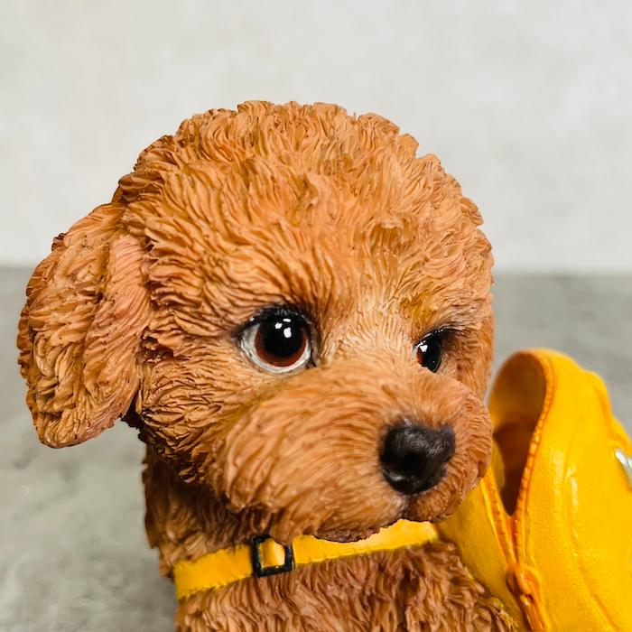 置物 犬 かわいい 動物 玄関 リュックを背負う トイプードル貯金箱 おしゃれ インテリア ガーデン woobia ウービア |  | 06