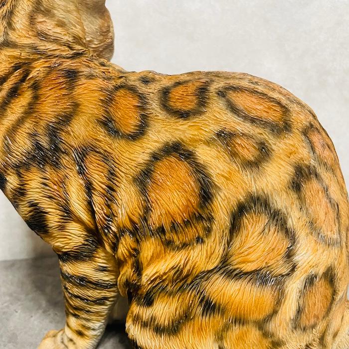 WOOBIA（ウービア） かわいい置物 ベンガル猫 ネコ 高さ30cm おしゃれ