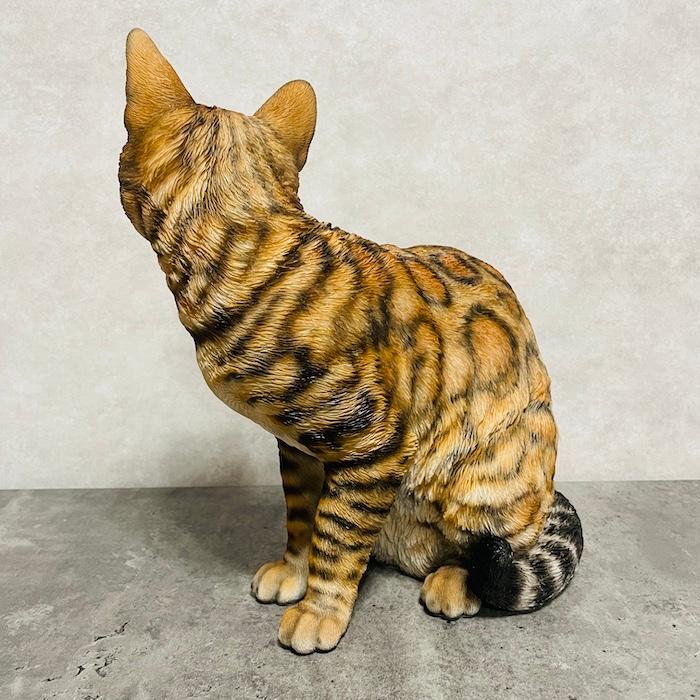 WOOBIA（ウービア） かわいい置物 ベンガル猫 ネコ 高さ30cm おしゃれ