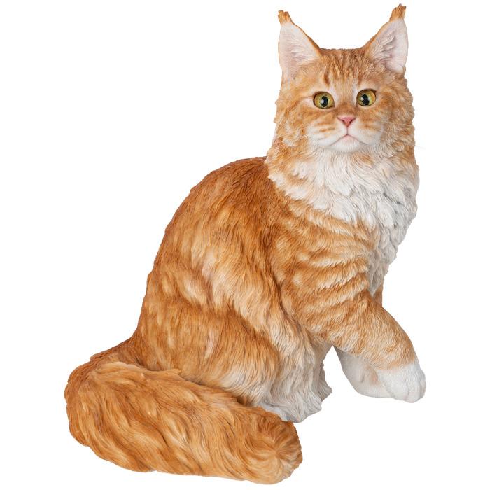WOOBIA（ウービア） 置物 猫 動物 メインクーン ネコ 高さ36.5cm