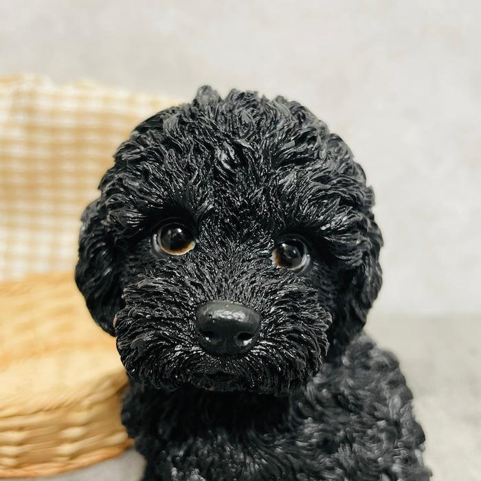 WOOBIA（ウービア） 置物 犬 かわいい 動物 玄関 竹かごプードル