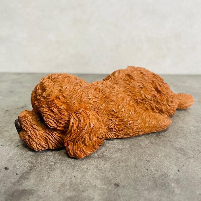 置物 犬 かわいい 動物 玄関 うつぶせトイプードル おしゃれ